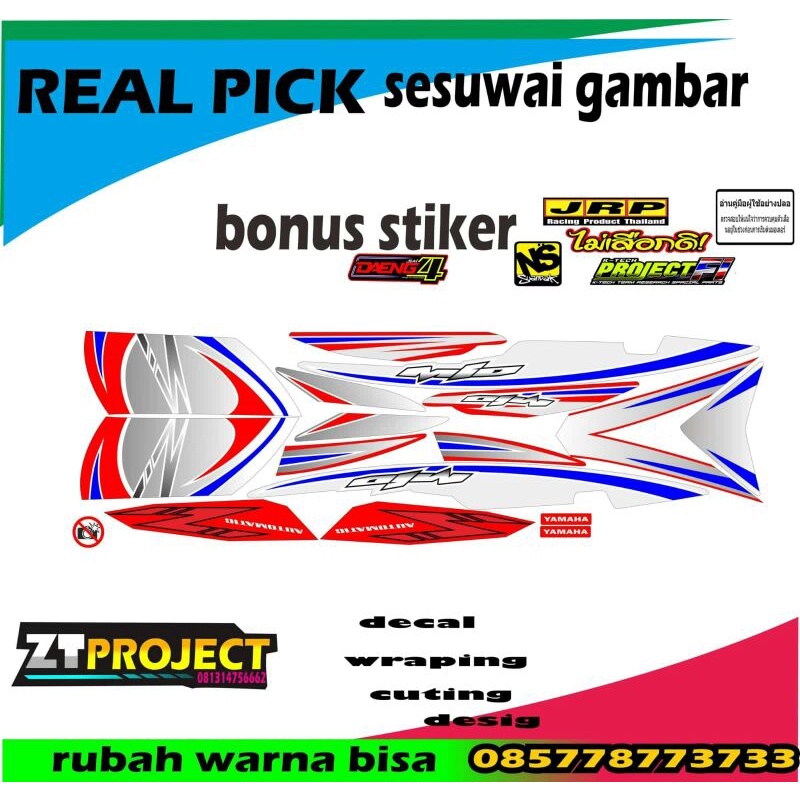 striping stiker mio soul thailand mio z mio mx