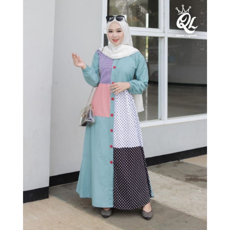 gamis toyobo kekinian / gamis remaja terbaru