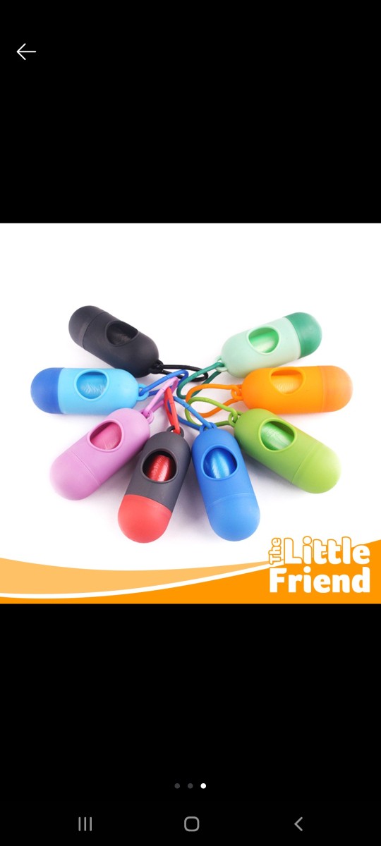 Dispenser Plastik Poop Kucing Anjing Roll Untuk Bungkus Kotoran Random