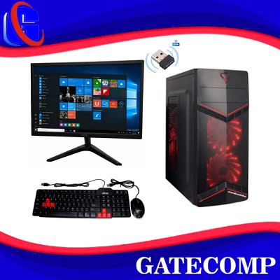 PC Gaming Lengkap intel core i5 10400F Geforce GTX 1650 4GB SSD256 LED 24 Curved