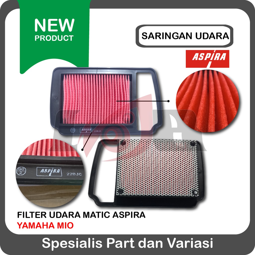 Aspira Saringan Filter Udara Mio Lama Karburator 5TL Matic Yamaha Astra Part