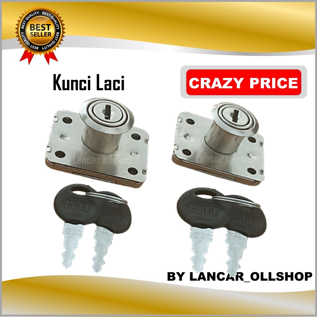 Kunci Laci Loker Lemari Slot Laci Almari Meja Kerja Drawer Lock 101 Murah