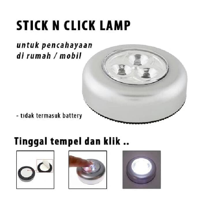 LAMPU EMERGENCY DARURAT SENSO SENTUH STICK TOUCH LAMP LED N CLICK MOBIL LEMARI OUTDOOR INDOOR