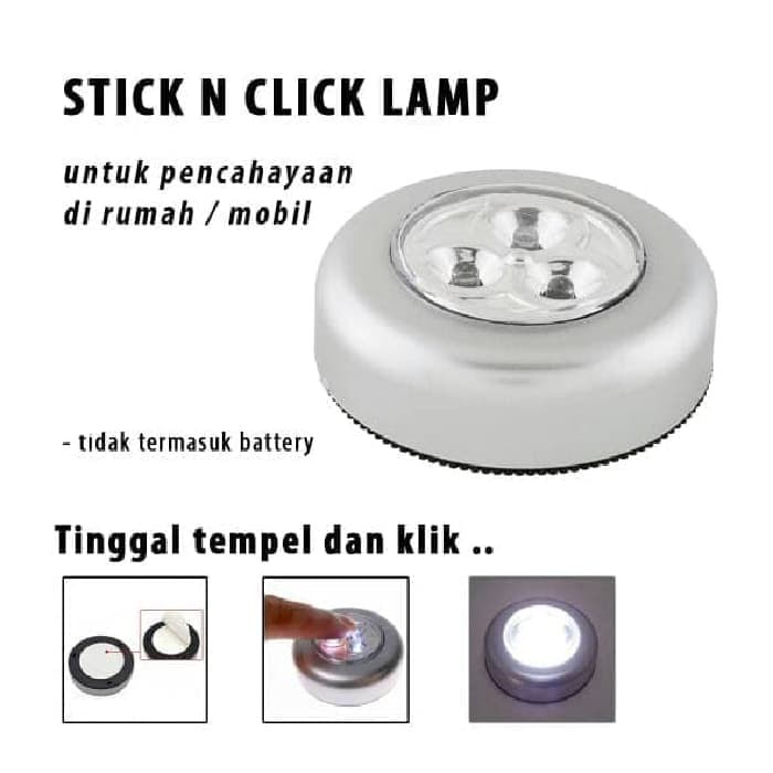 LAMPU EMERGENCY DARURAT SENSO SENTUH STICK TOUCH LAMP LED N CLICK MOBIL LEMARI OUTDOOR INDOOR