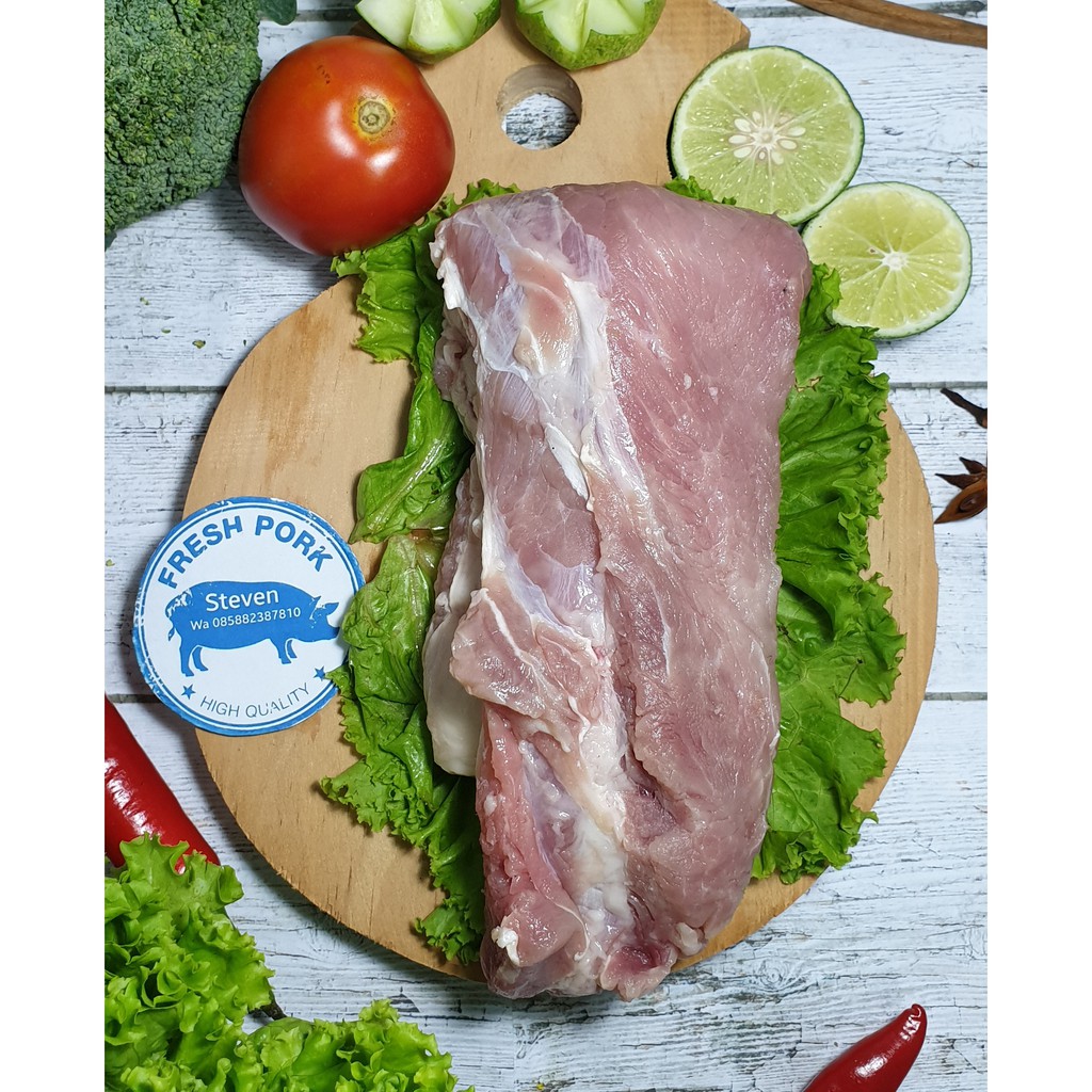

DAGING BABI BAGIAN KARBONAT ( PORK LOIN ) 1 Kg