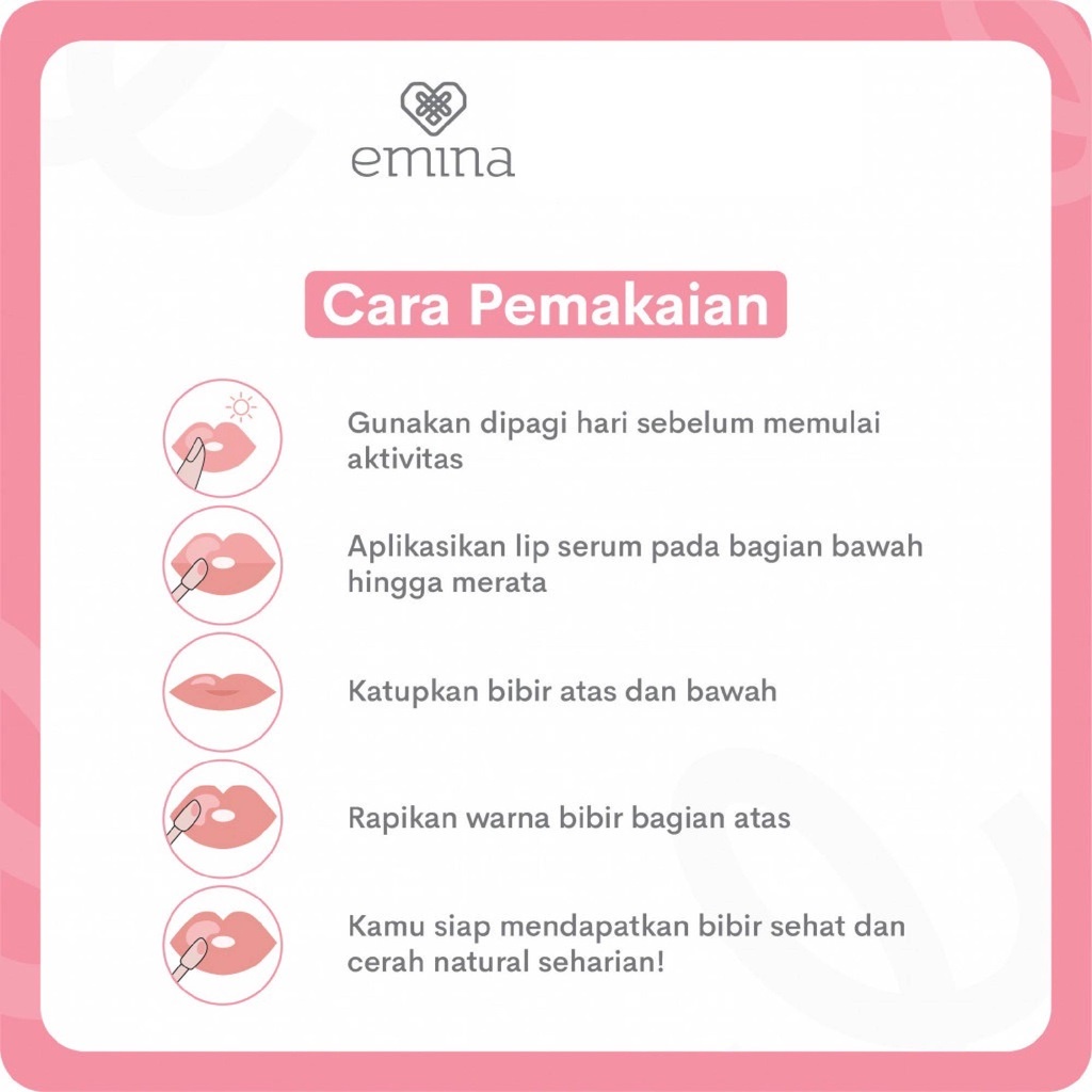 Emina Lip Mask Sleeping Mask &amp; Watercolor Lip Serum | Lip Mask | Lip Serum | Perawatan Bibir | BPOM (KIM)