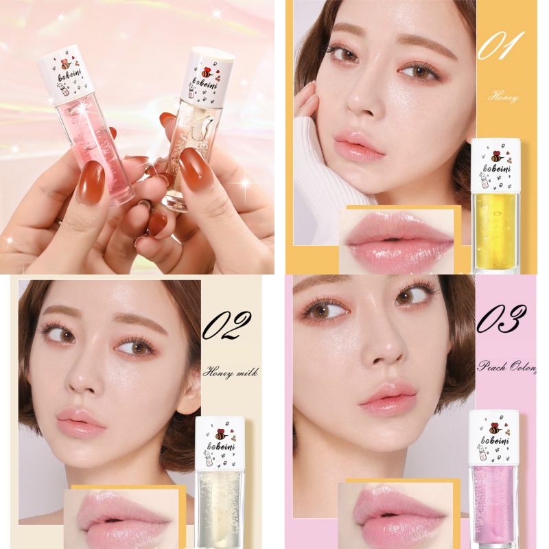 HONEY MILK PEACH OOLONG Lipbalm Pelembab Bibir Lips Moisturizing Lip Balm Lip Gloss Berfungsi Membuat Bibir Yang Lembab  XX013