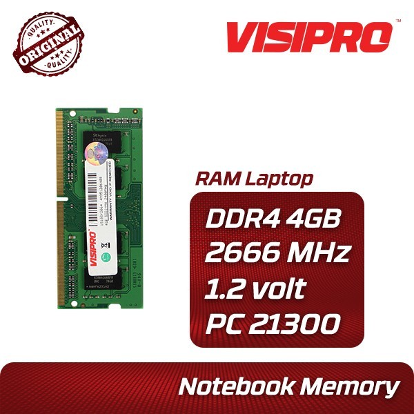 RAM Laptop DDR4 4GB/8GB Visipro