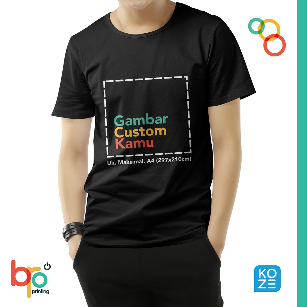 KAOS CUSTOM DESAIN SUKA-SUKA KOZE PREMIUM SABLON POLYFLEX Uk.A4 BAHAN COTTON COMBED 30s