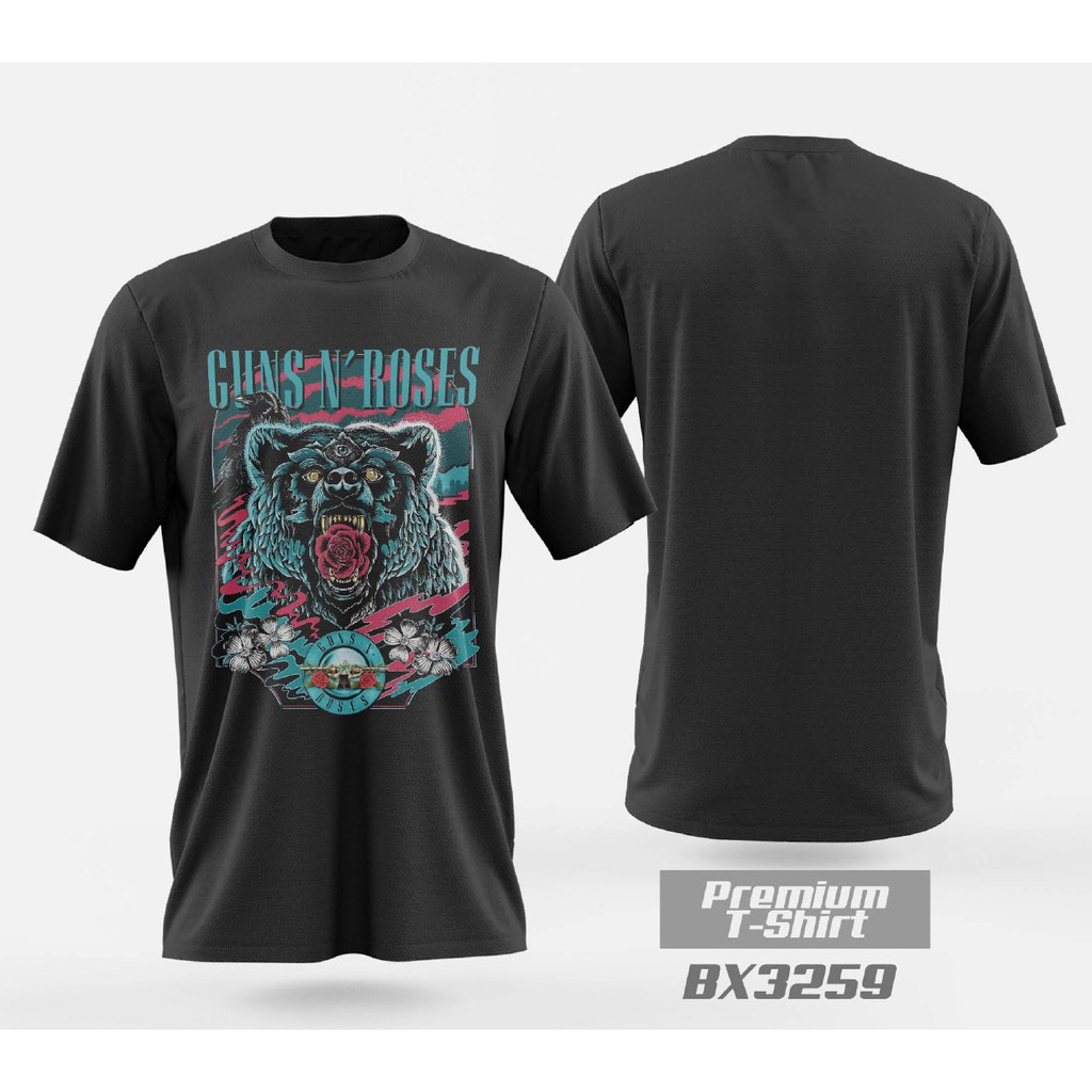 Baju Guns n Roses Kaos Band GNR Jumbo Murah Wanita Pria