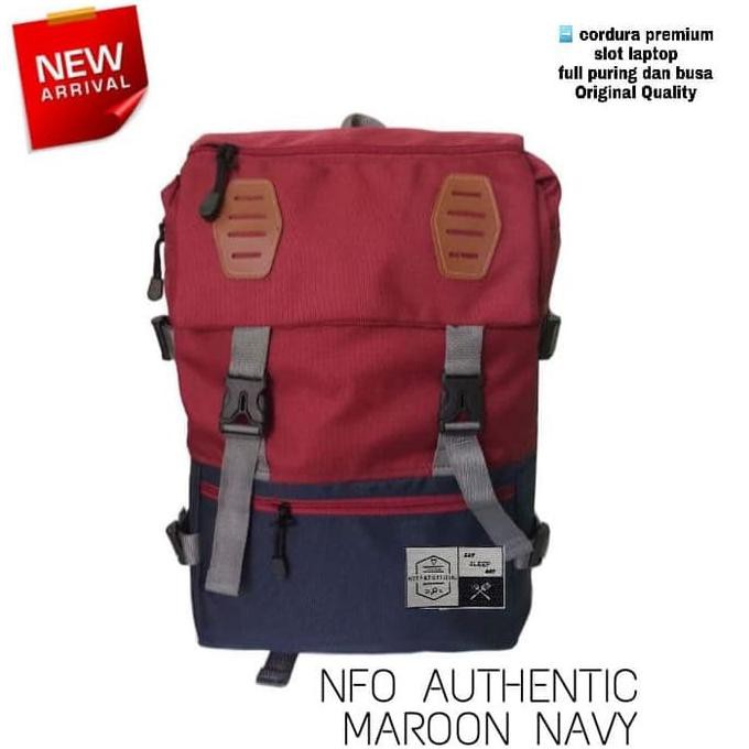 Terbaru Tas Backpack Original Pria Wanita Tas Laptop Kuliah Sekolah - Abu -Abu Tua Terbaru