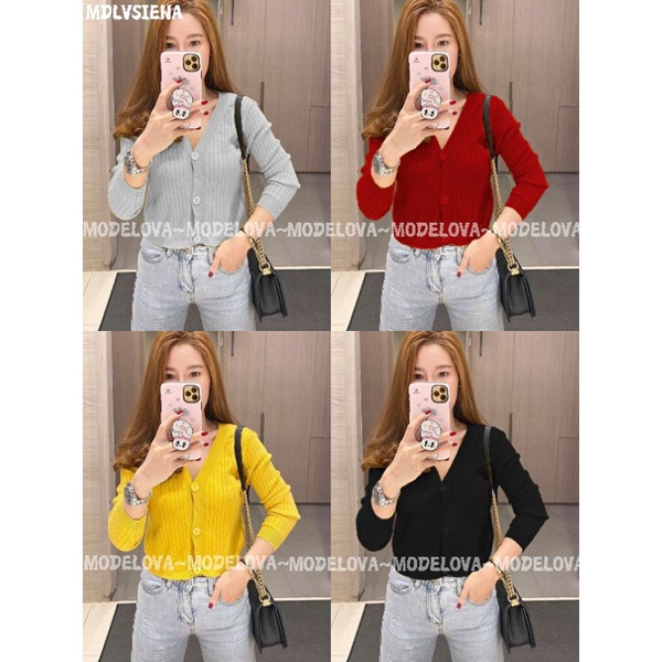 MDLV ~ CARDIGAN RAJUT SIENA // CARDIGAN RAJUT LENGAN PANJANG // FASHION WANITA