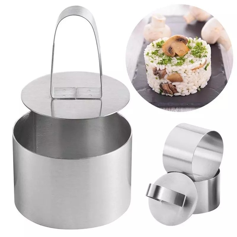 Ready stock Stainless Steel Round Cake Molds / Square Dessert Mousse Cake Ring Mold