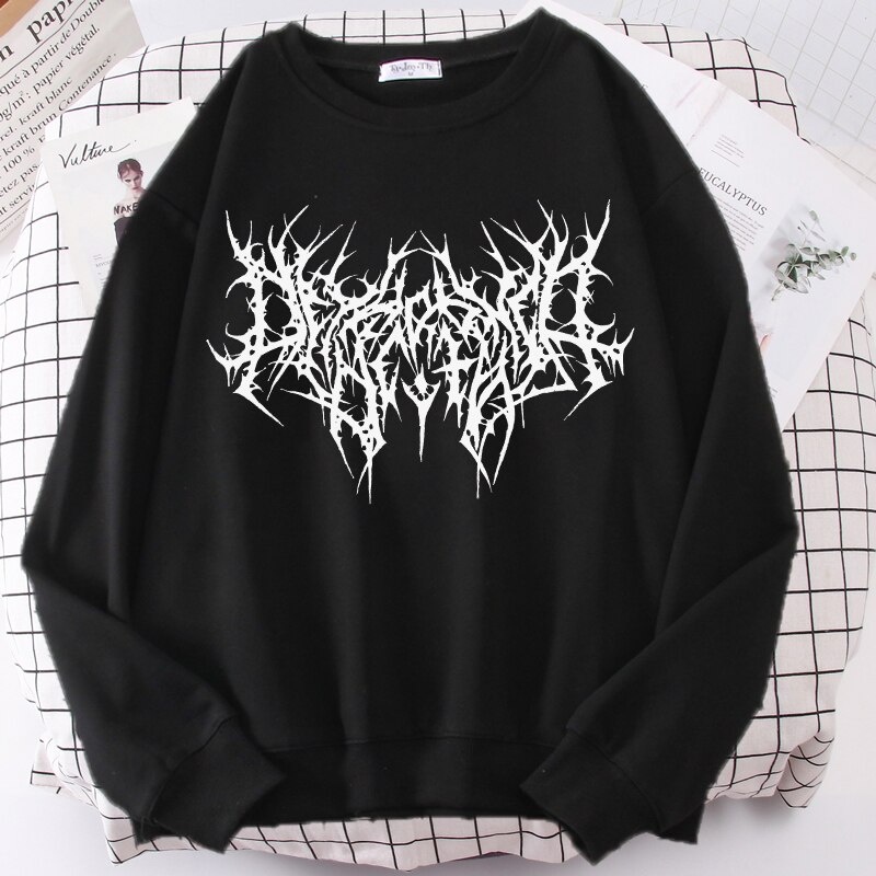 Crewneck Sweater Metal Art Sweater Hoodie Jaket Switer Jumper Jemper Jacket Anak cewek cowok wanita 