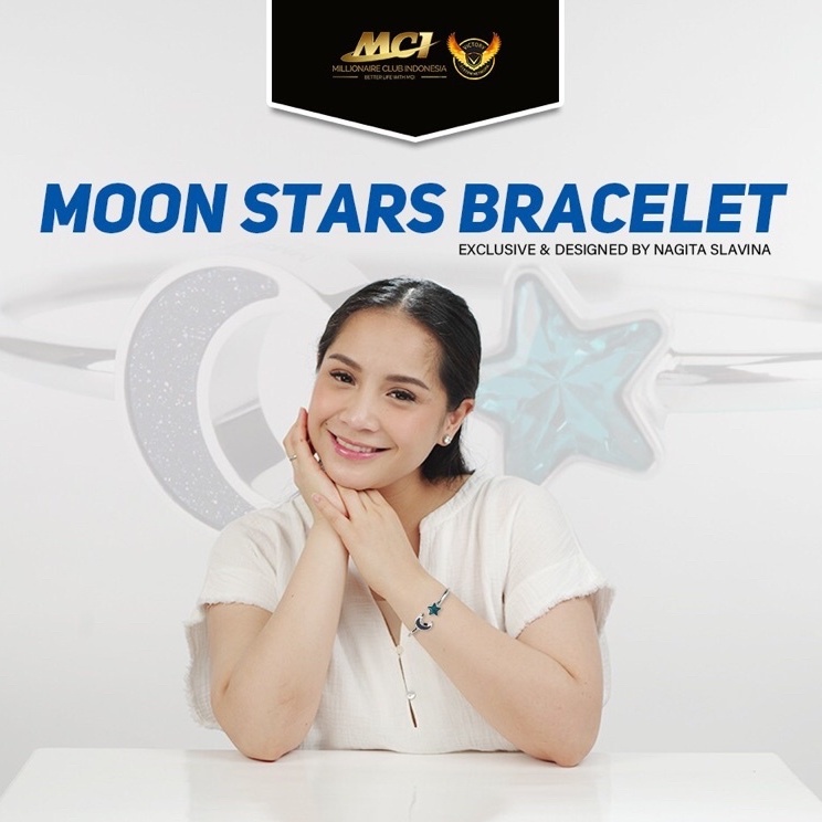 Produk Promo Gelang MCI Terbaru Asli Moonstars Bracelet By Nagita Slavina Original Gelang Kesehatan 