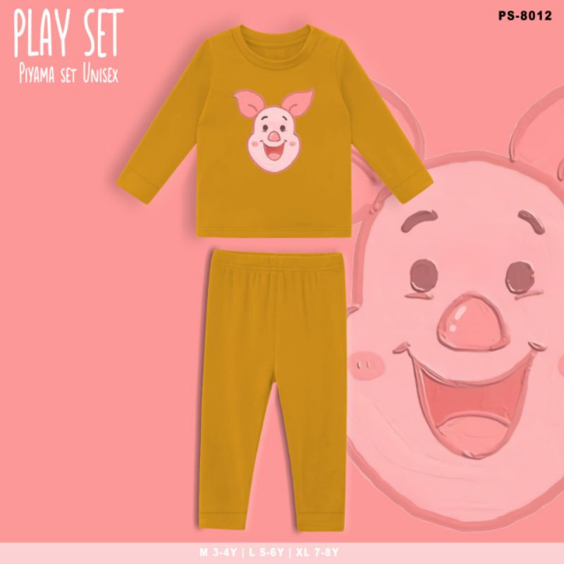 SETELAN PIYAMA ANAK PIGLET/PLAYSET KIDS PIGLET FACE