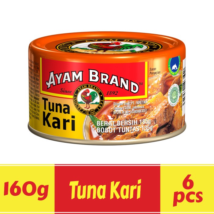 

f0fjhubfe00 Ikan Tuna Kaleng Paket 6 Pcs Kari Ayam Brand 160Gr DsGk