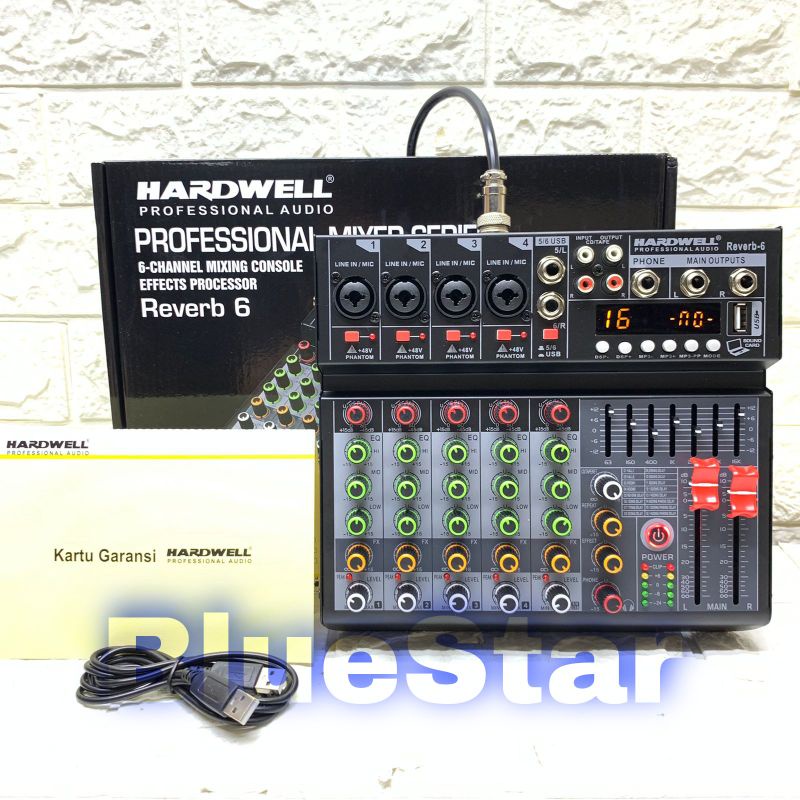 Jual Mixer Hardwell Reverb 6 Original 6 Channel Bluetooth USB