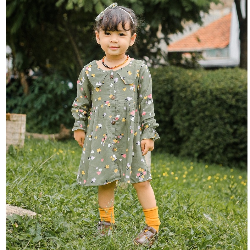 1-4TH DRESS ANAK PEREMPUAN BRISSIA DRESS ANAK TUNIK RAYON ANAK PEREMPUAN BY BAJUANAKKANAYA