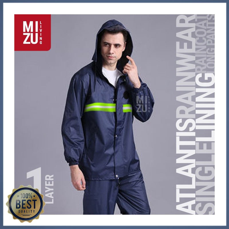 JAS HUJAN IMPORT TERMURAH MANTEL ORIGINAL KEKINIAN TEBAL B0V2 PRIA KARET POLKADOT DEWASA TERLARIS KE