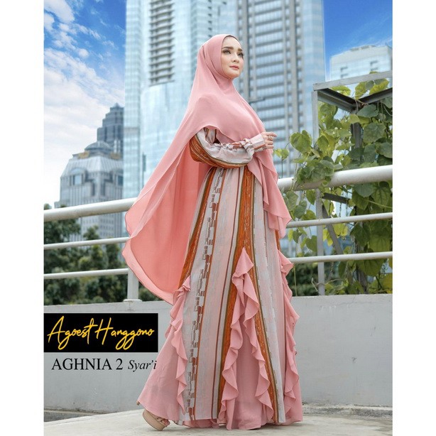 AGHNIA 2 set gamis syari by AGOEST HANGGONO