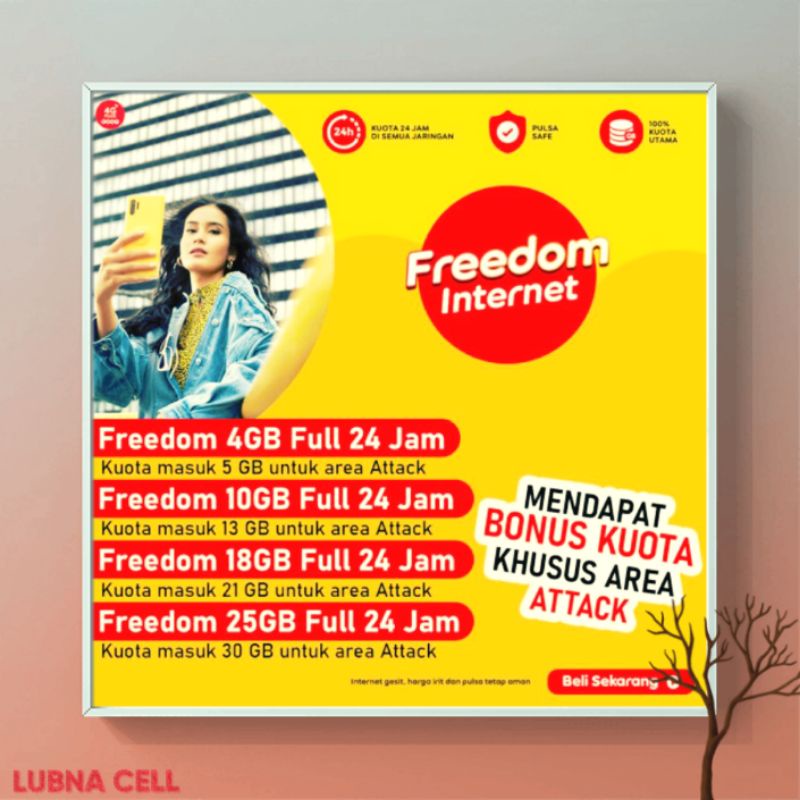 HOT PROMO INJECT INDOSAT DATA GIFT FREEDOM INTERNET 25GB,18GB,10GB MURAH TERBAIK.MENAMBAH MASA AKTIF