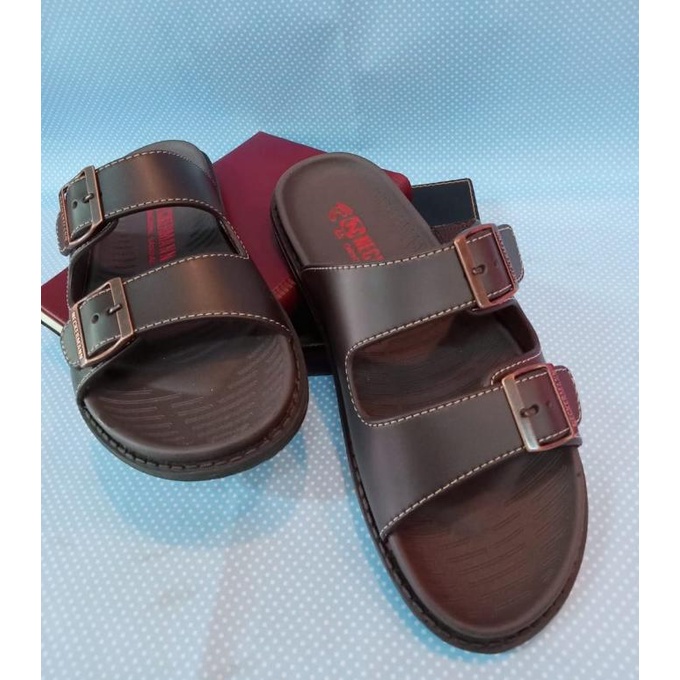 Sandal Pria Neckerman EDEN-051 Hitam/Coklat Termurah