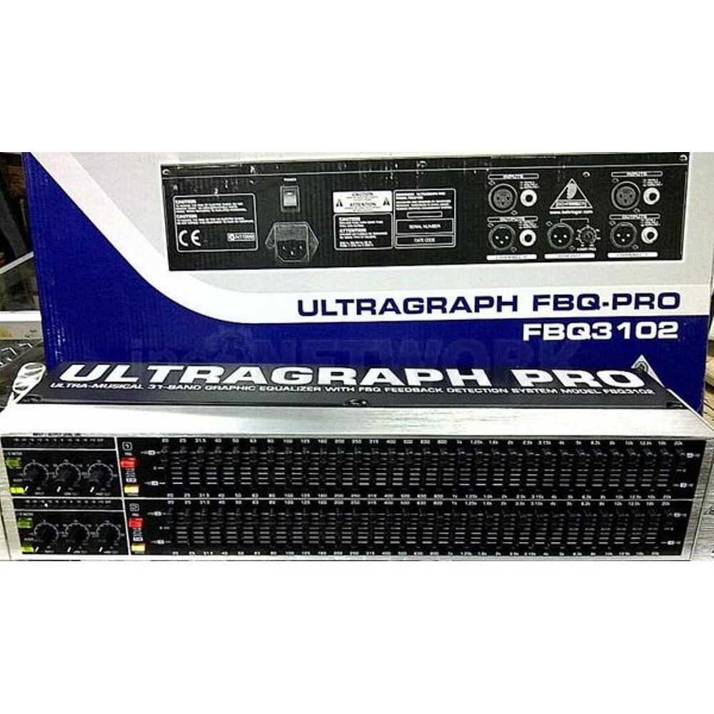 Murah Equalizer Behringer FBQ 3102HD ( 2x 31 channel ) ORIGINAL