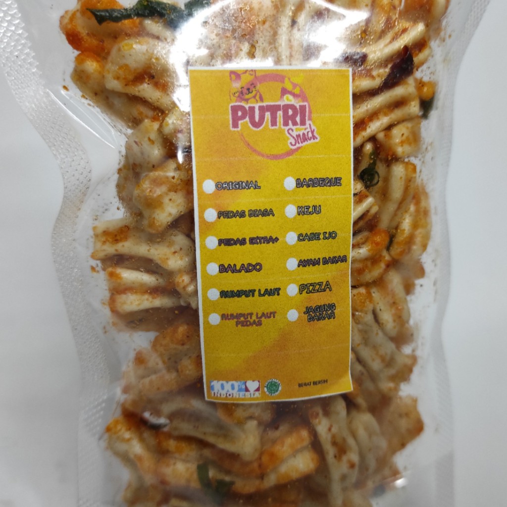 Kerupuk Seblak Belimbing Putih 50gr Extra Daun Jeruk