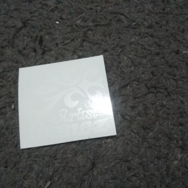 stiker water Slide decal logo ibanez ar spesial white