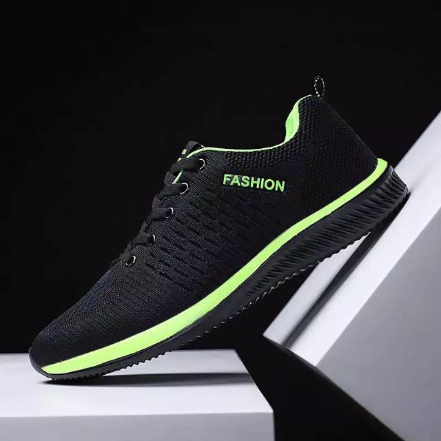 GROSIR SEPATU IMPORT PRIA WOVEN HIJAU