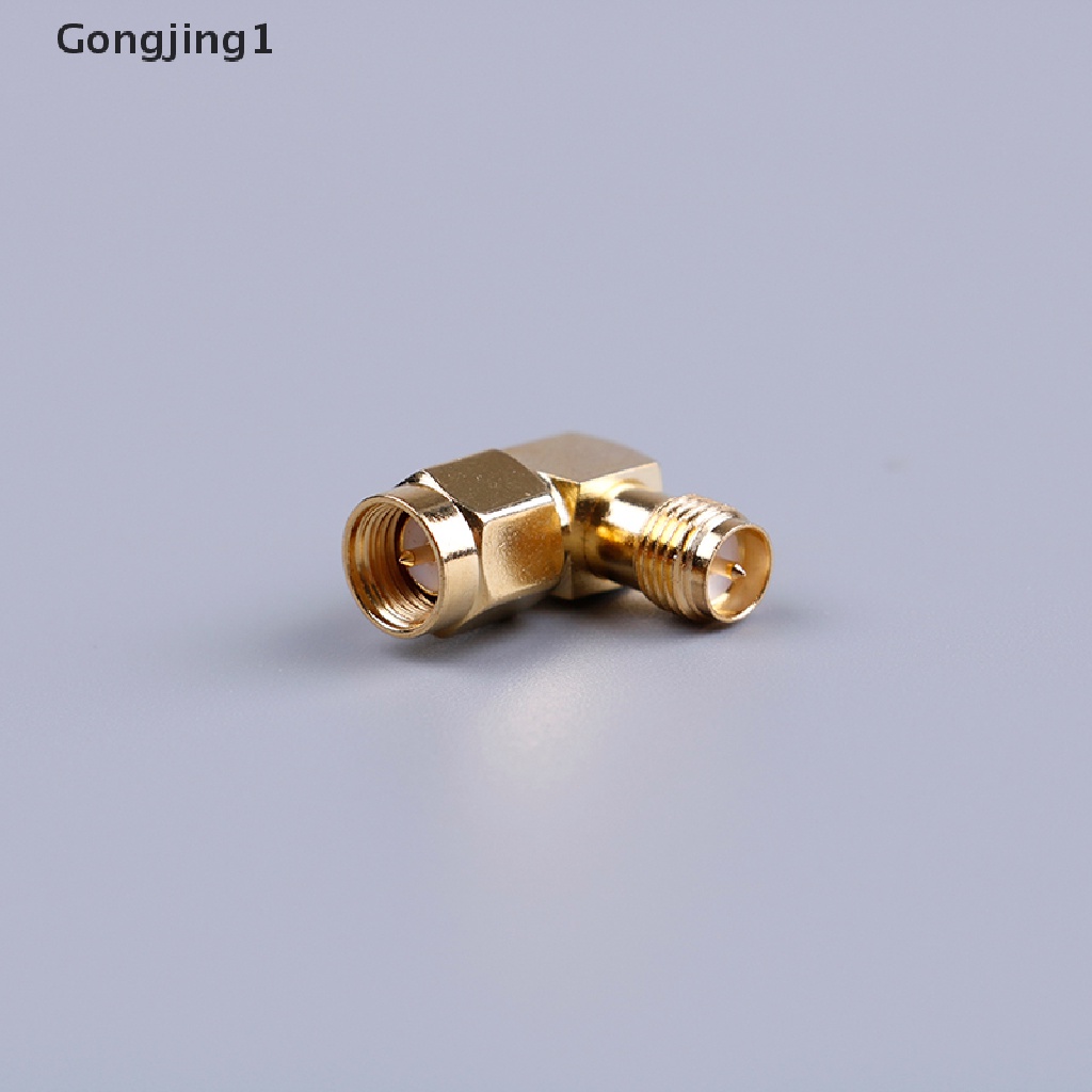 Gongjing1 1pc Adapter Konektor Sma Male Ke Rp Sma Female 90