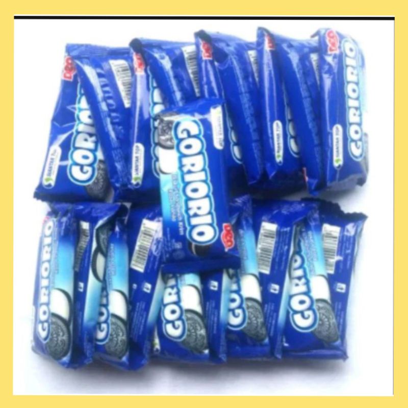 

Biskuit Goriorio krim coklat/Vanilla renceng isi 10 pcs @15gr