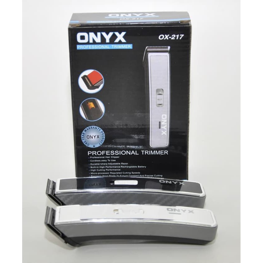 Alat Cukur Rambut Onyx / Alat Cukuran OX-217 Mesin Potong Pencukur Rambut Kumis Jenggot Portable