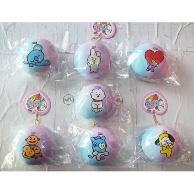 SQUISHY BT21 JUMBO GALAXY BUN BTS