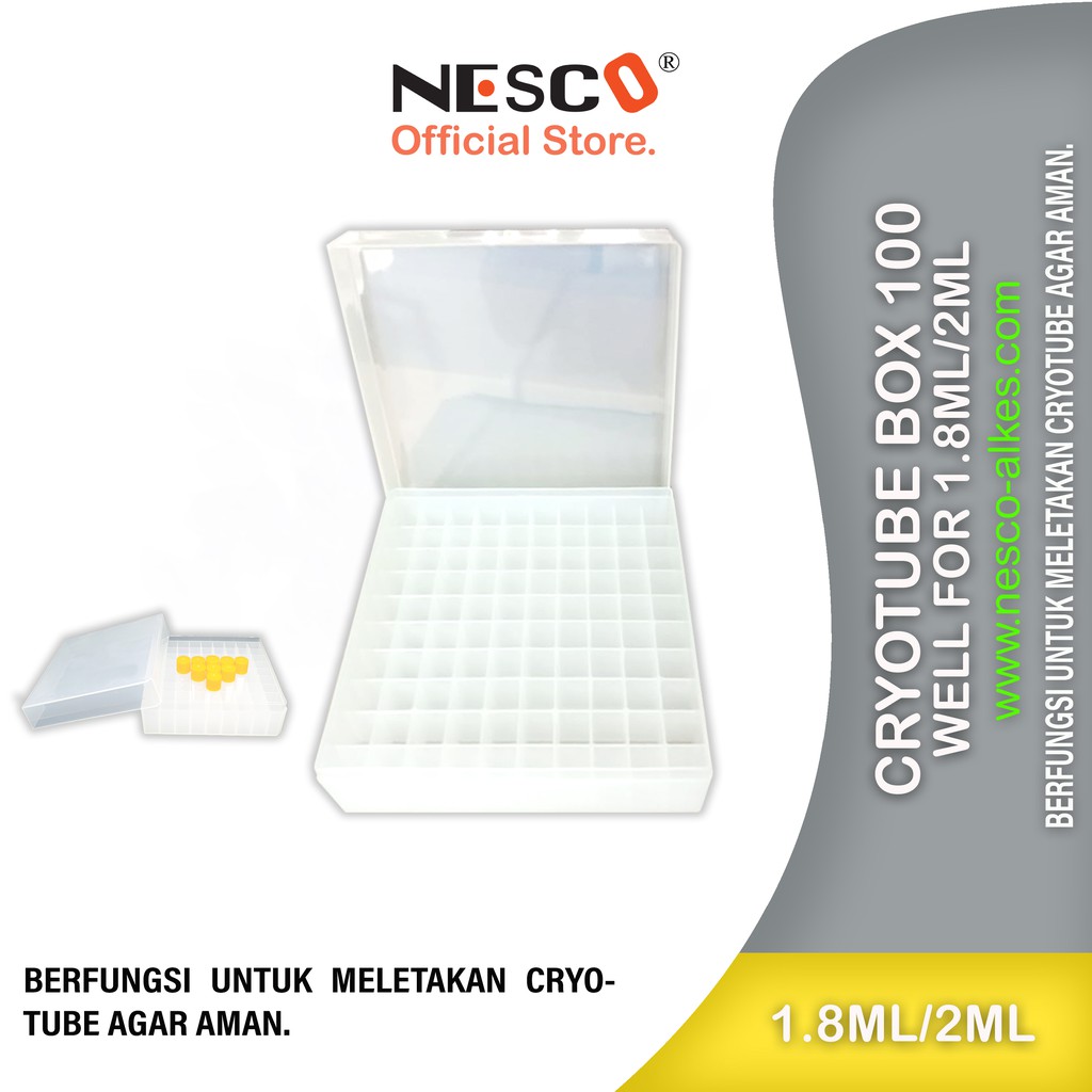 NESCO, Cryotube Box 50-100-well for 1.8ml/2ml , FM, BEST SELLER