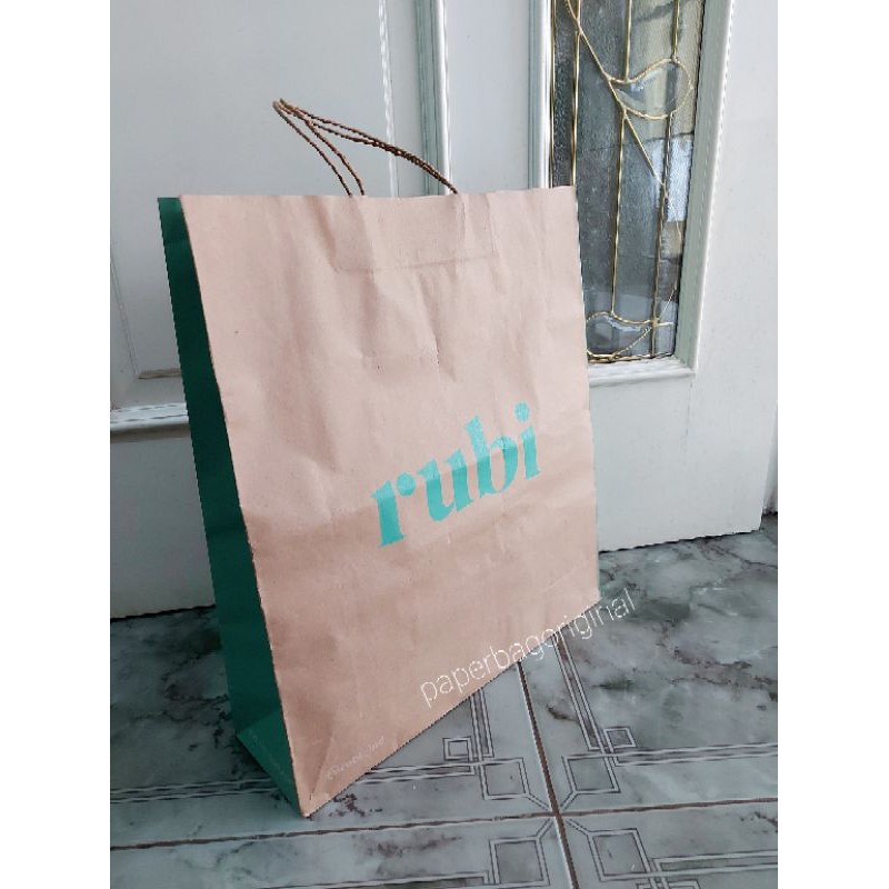 Kantong Rubi Paperbag Original Paper bag Shoes Sepatu Sandal
