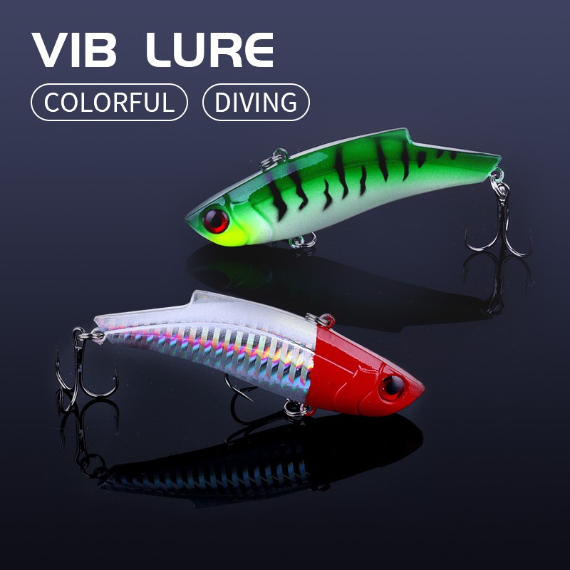 HENGJIA 8pcs 9cm/27g VIB umpan minnow pancing crankbait swimbait bass fishing lure ikan kail tackle