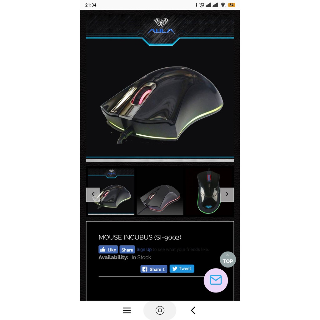 Mouse Gaming AULA 9002 (Incubus)