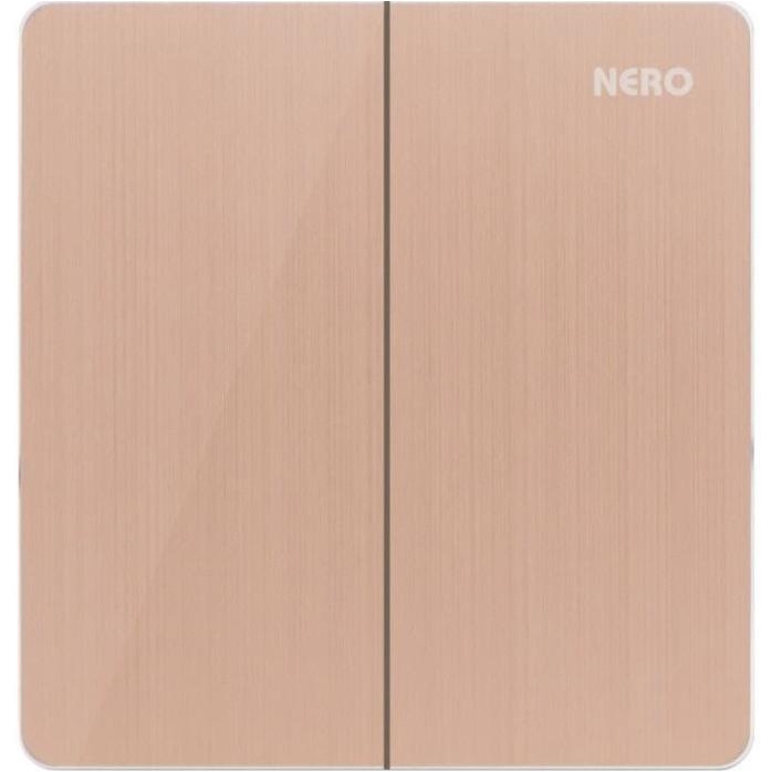 SAKLAR - SAKLAR SERI HOTEL NERO TITANIUM V11 GOLD. SAKLAR DOUBLE 2 WAY NERO