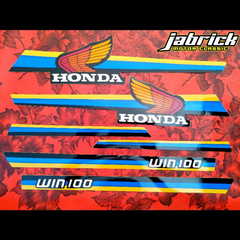 Striping Stiker Lis Variasi Honda WIN 100 Garis - 4