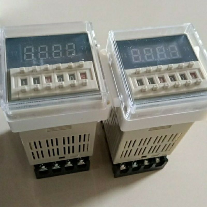 TIMER DIGITAL OMRON DH48S-S 220V ORIGINAL DELAY RELAY MESIN TETAS PANEL CONTROL  dh48s Dh48s DLL