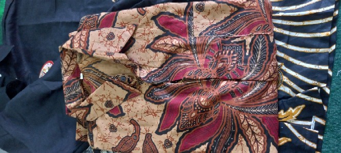Bswart Batik Hrb026 Kenongo Hem Pendek Padi Pekalongan M L Xl Batik Pria Murah Modern Grosir Eceran