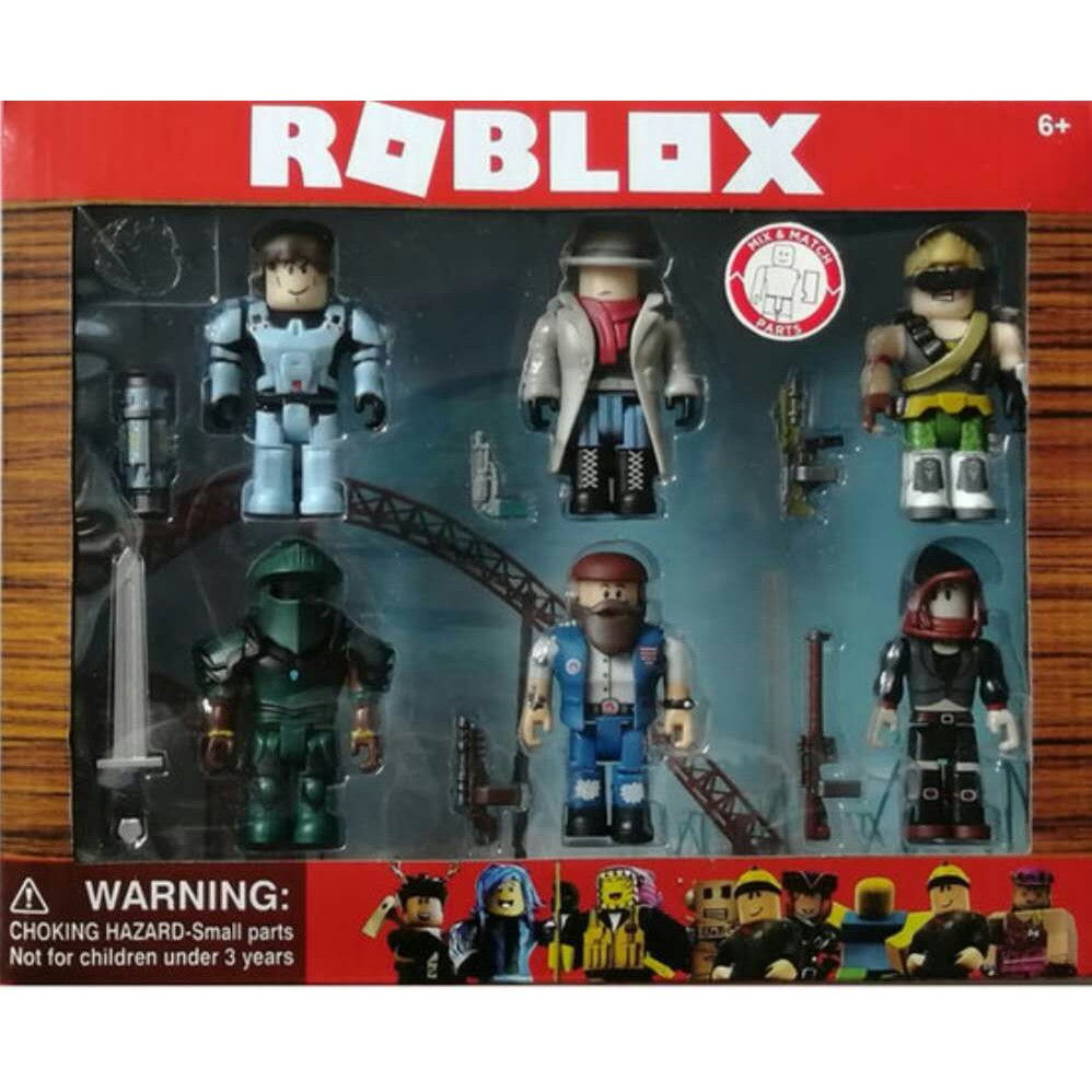Roblox Q Clash 6 Figure Pack Shopee Indonesia - roblox q clash