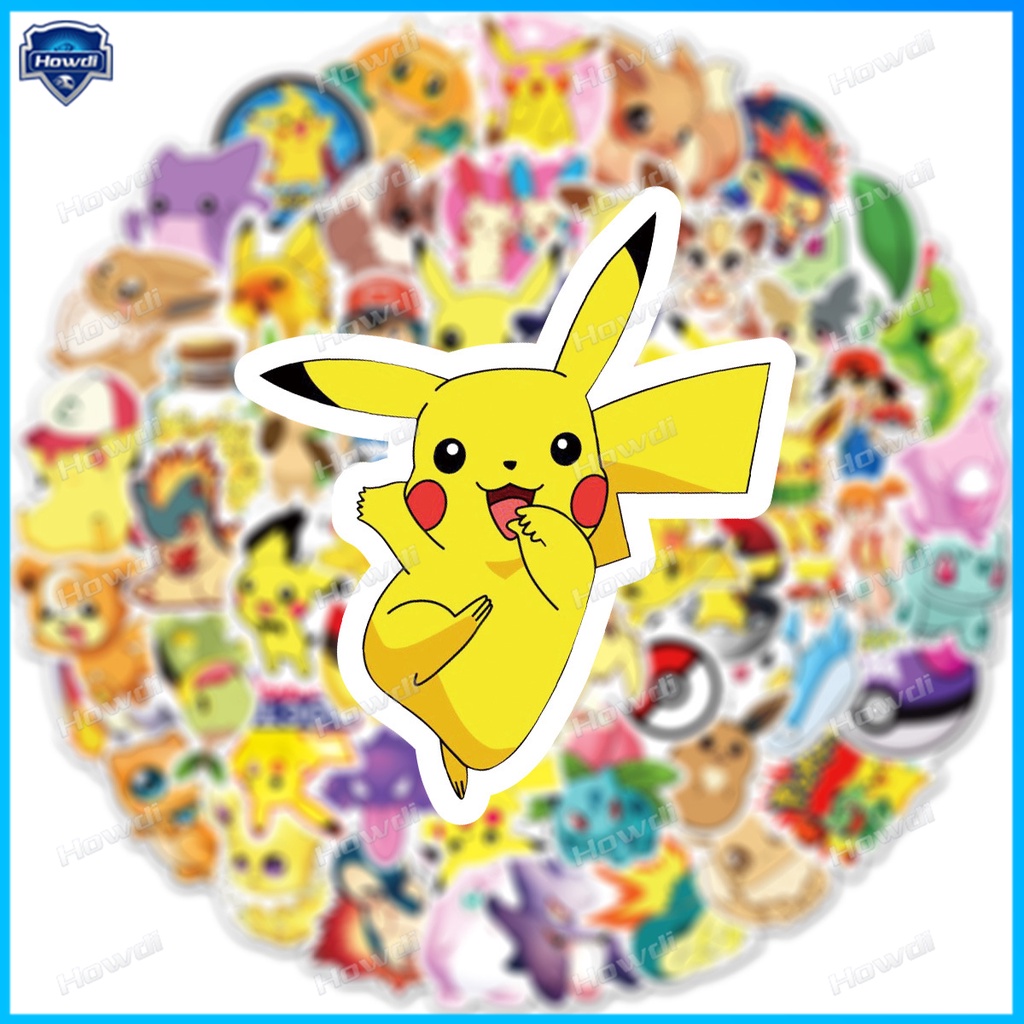 Pok Mon Stiker Anti Air Motif Pikachu Untuk Dekorasi Mobilmotor