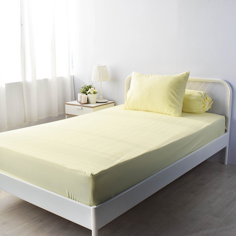 Sleepedia Bedsheet/sprei Yellow Lemonade 160x200cm