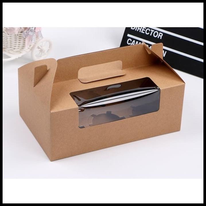 

Box Carton Mika Plastik Makanan Cupcake Muffin Bread Kotak Hadiah Gift