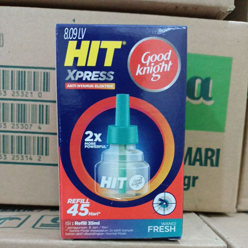 HIT XPRESS REFILL FRESH 45H x 2pcs - Paket Combo Hemat - obat anti nyamuk