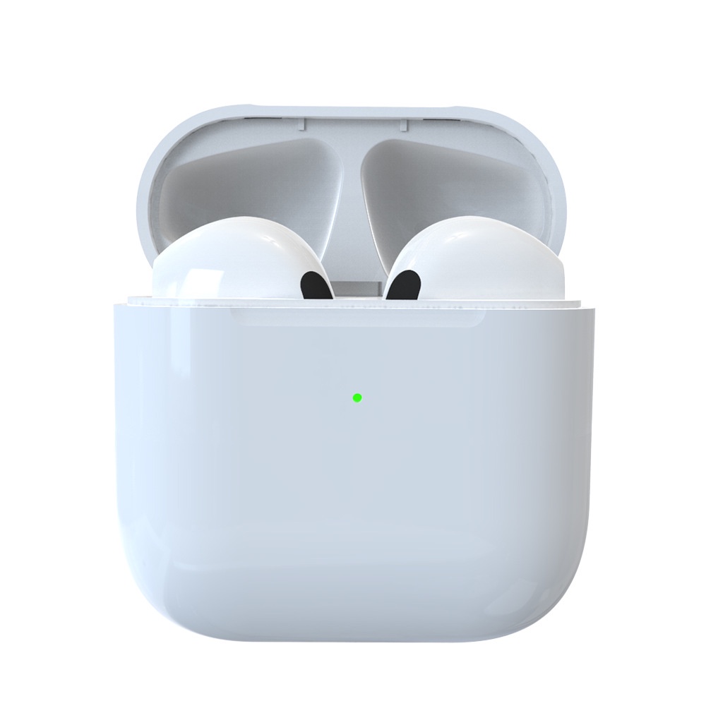 ❤❤Pro 4 TWS Earphone Nirkabel Headset Bluetooth 5.0 earphones BT Handset-putih