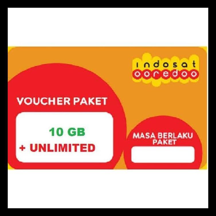 Voucher Data Indosat 10GB Unlimited TERPERCAYA